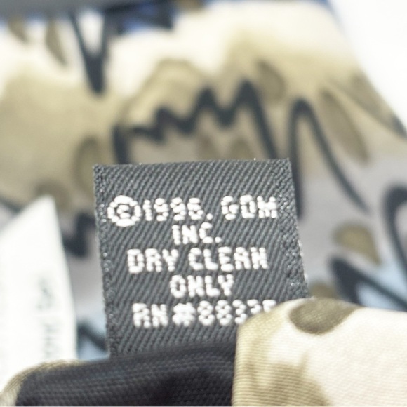 GRATEFUL DEAD Men’s Blue Gray Abstract Print Tie SYNESTHESIA Second Set 1996 USA - Picture 6 of 6